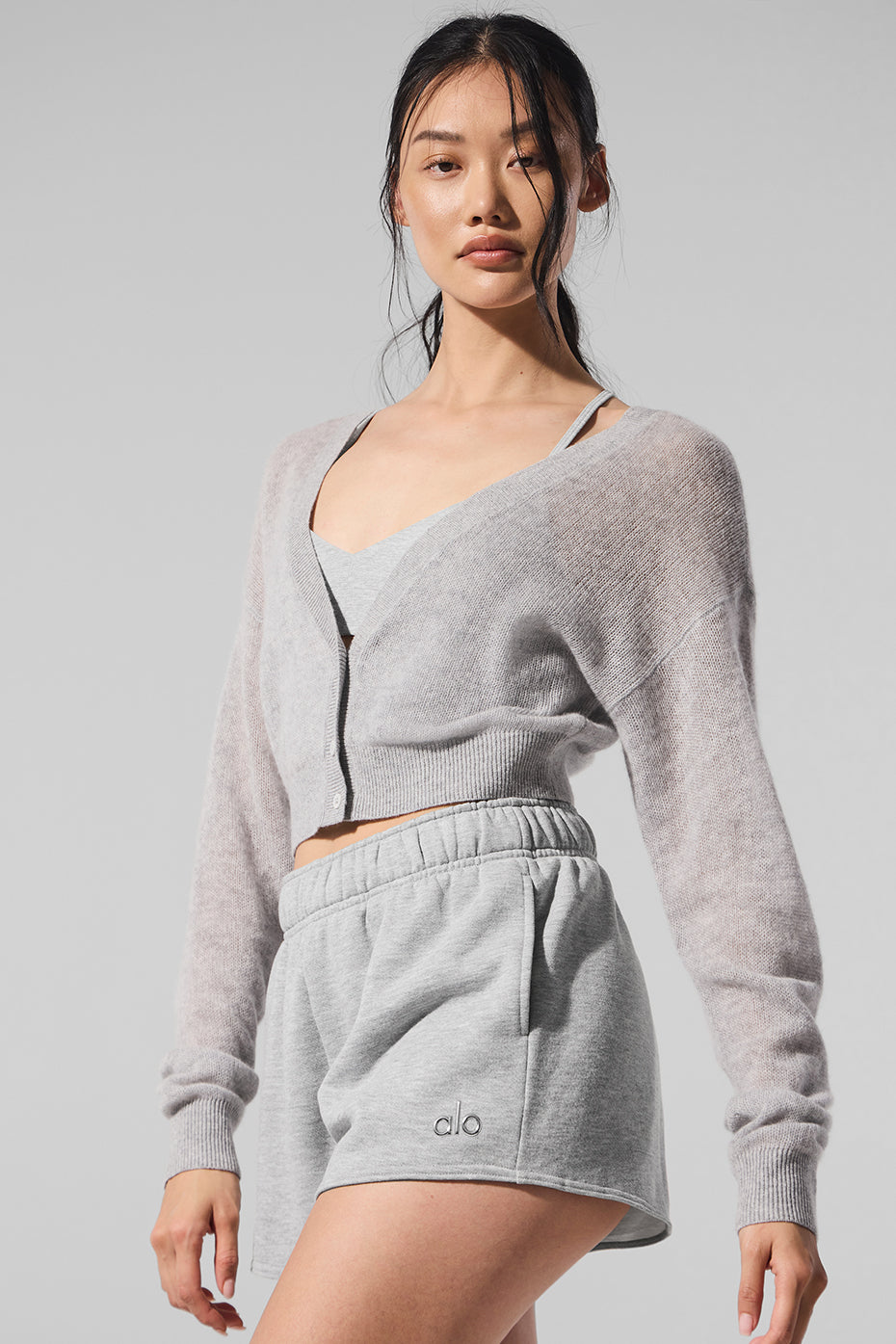 Cardigan Court En Cachemire Sheer