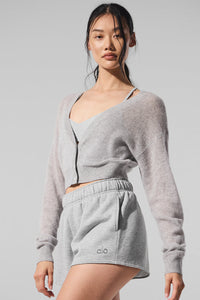 Cardigan Court En Cachemire Sheer