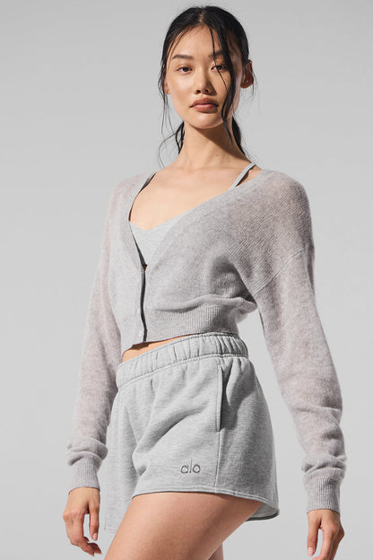 Cardigan Court En Cachemire Sheer