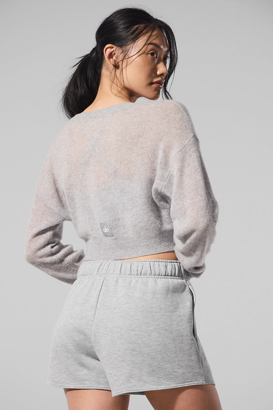 Cardigan Court En Cachemire Sheer