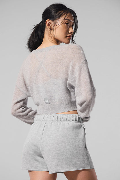 Cardigan Court En Cachemire Sheer