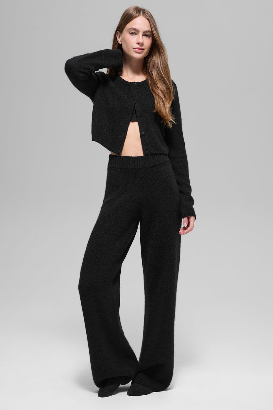 Cardigan Court En Laine Et Cachemire New Class