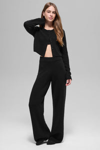Wool Cashmere New Class Cropped Cardigan