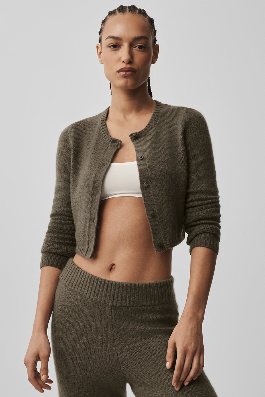 Cardigan Court En Laine Et Cachemire New Class