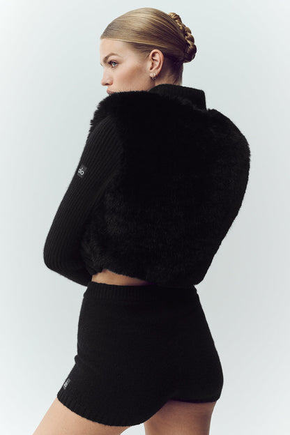 Sweat Zippé En Cachemire Et Fausse Fourrure Northstar