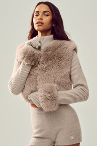 Sweat Zippé En Cachemire Et Fausse Fourrure Northstar