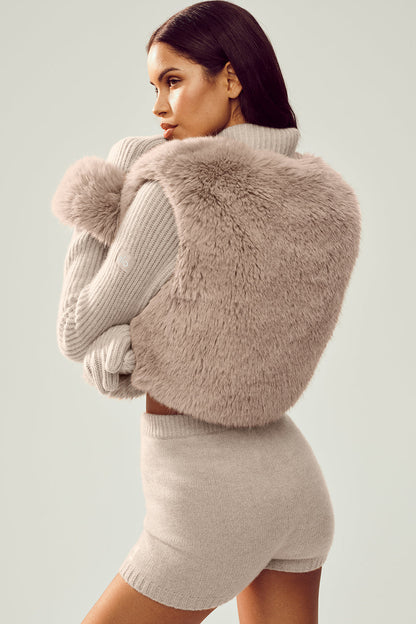 Faux Fur Cashmere Northstar Full Zip