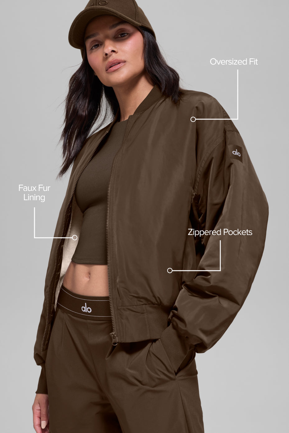 Veste Bomber Fausse Fourrure Urbanite