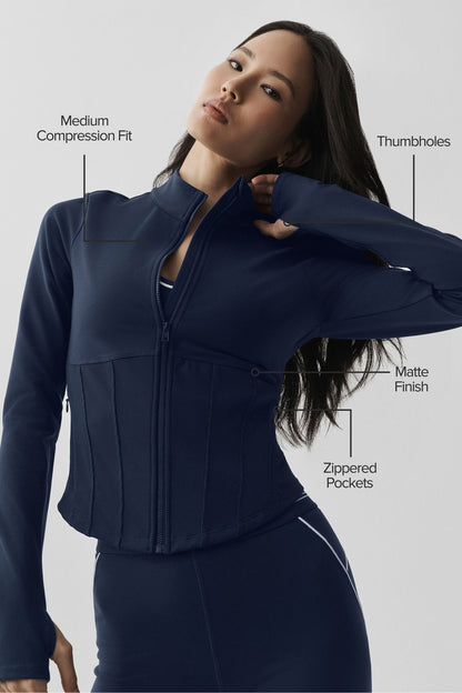 Veste Corset Zippée Airbrush