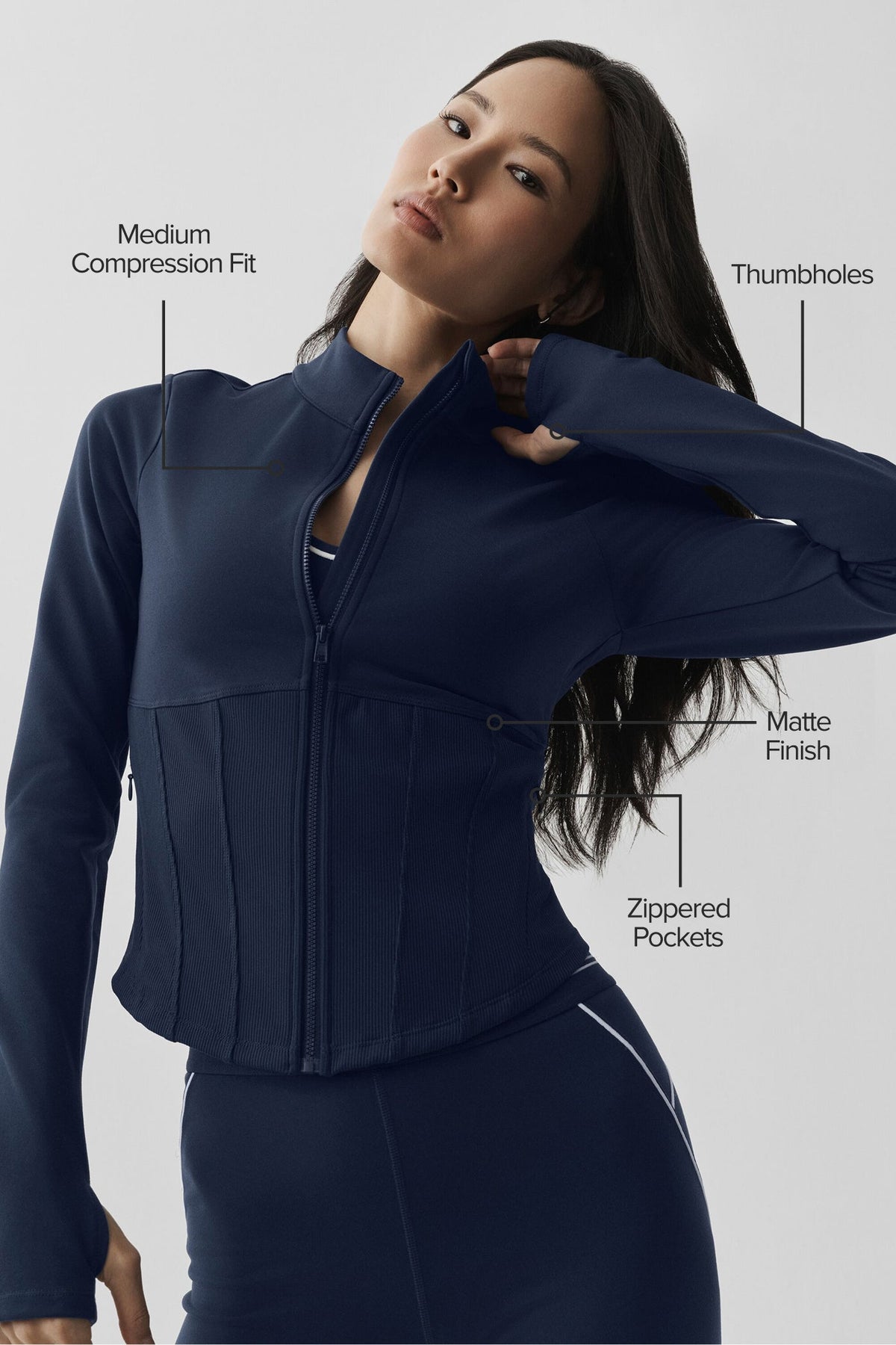 Veste Corset Zippée Airbrush