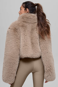 Veste Courte Fausse Fourrure Opulent