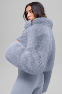Veste Courte Fausse Fourrure Opulent