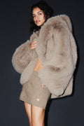 Veste Oversize Fausse Fourrure Opulent