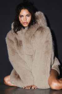 Veste Oversize Fausse Fourrure Opulent