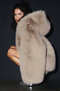 Veste Oversize Fausse Fourrure Opulent