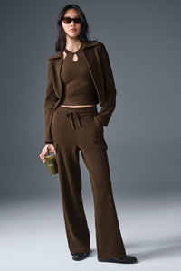 Veste Courte Zippée Scholar Knit