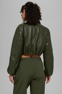 Bomber Court Similicuir Premier