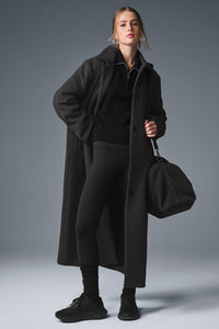 Manteau Long En Laine Metro