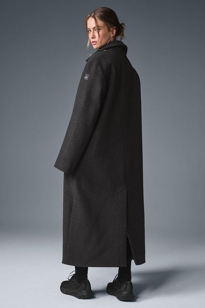 Manteau Long En Laine Metro
