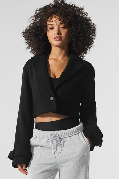 Trench-Coat Court En Laine Metro