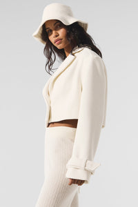 Trench-Coat Court En Laine Metro