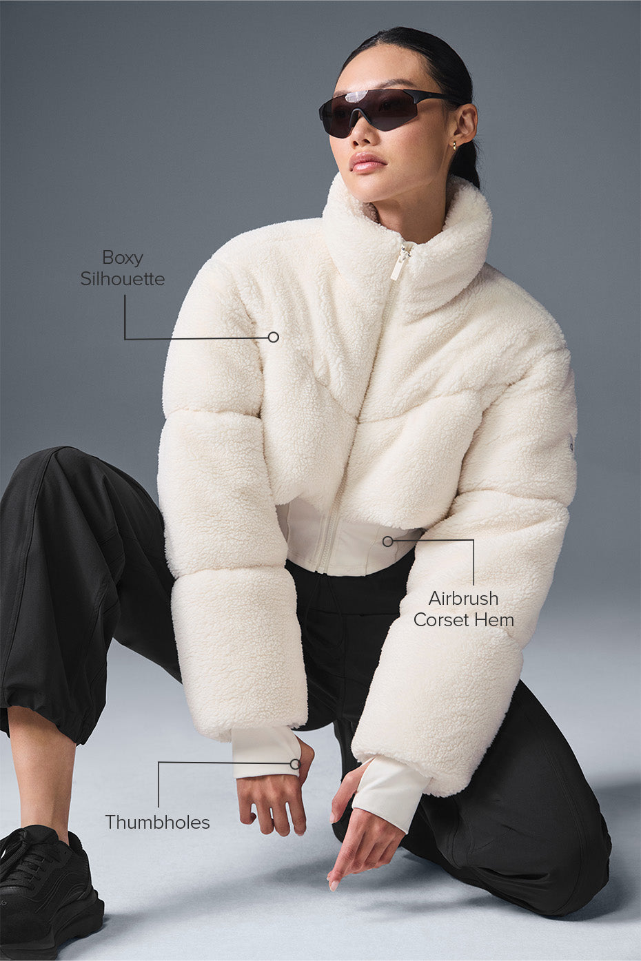 Doudoune Corset Sherpa Main Act