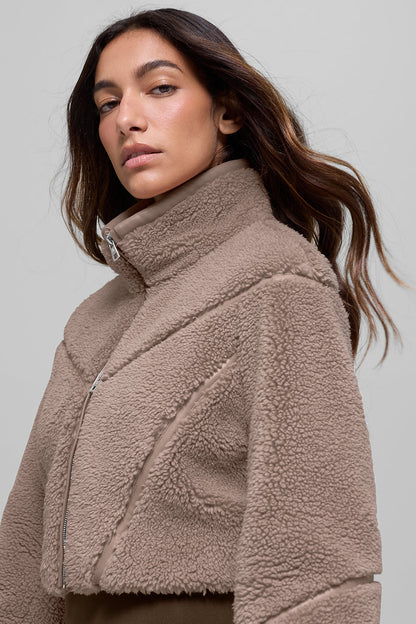 Veste Courte En Sherpa Slope Side