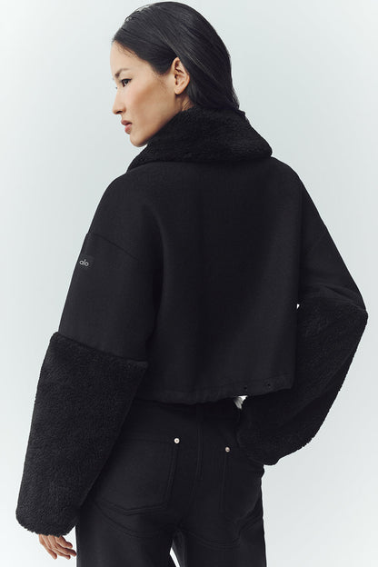 Veste Bomber En Laine Mélangée Nightfall