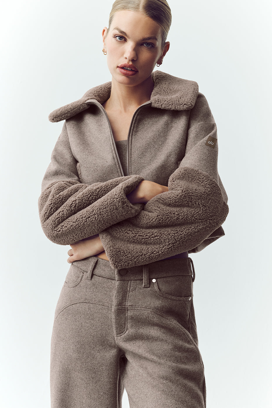 Veste Bomber En Laine Mélangée Nightfall