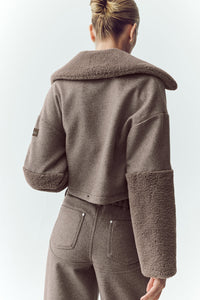 Veste Bomber En Laine Mélangée Nightfall