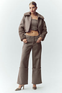 Veste Bomber En Laine Mélangée Nightfall