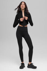 Veste Côtelée Sans Coutures Two Tone