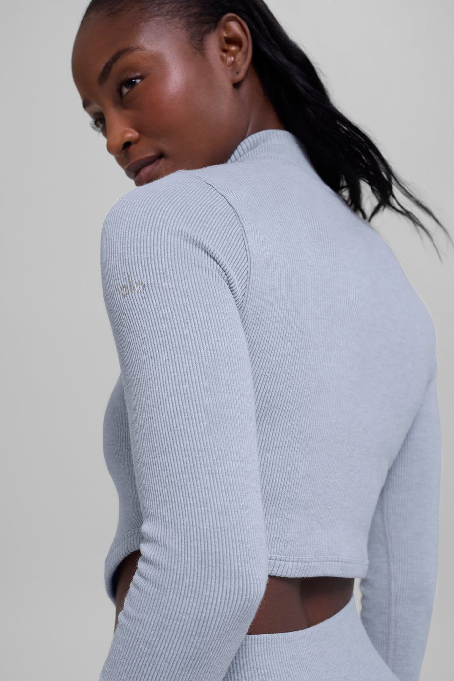 Veste Côtelée Sans Coutures Two Tone