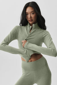 Veste Côtelée Sans Coutures Two Tone