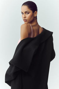 Manteau Long En Laine Mélangée Nightfall