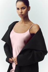 Manteau Long En Laine Mélangée Nightfall