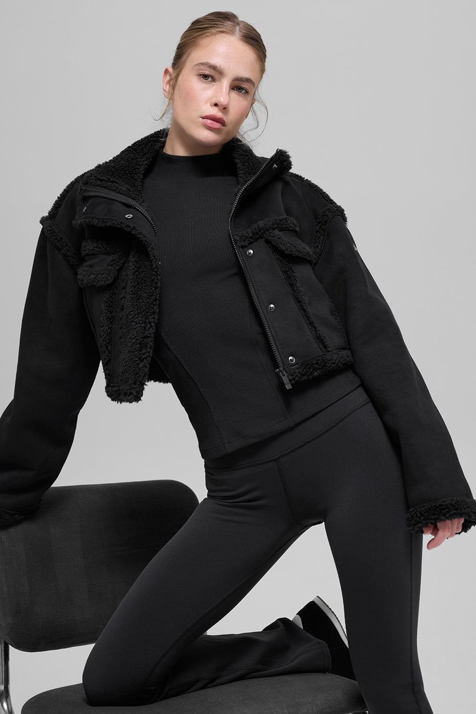 Veste Courte Imitation Agneau Snowfall
