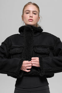 Veste Courte Imitation Agneau Snowfall