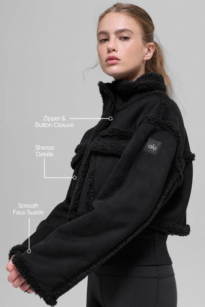 Veste Courte Imitation Agneau Snowfall
