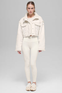 Veste Courte Imitation Agneau Snowfall