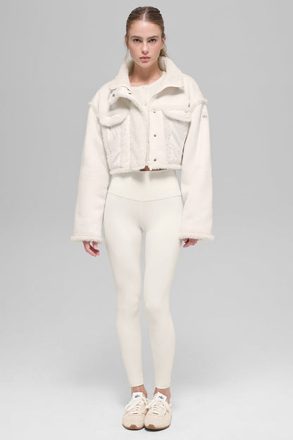 Veste Courte Imitation Agneau Snowfall