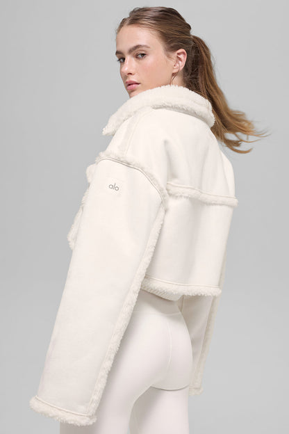 Veste Courte Imitation Agneau Snowfall