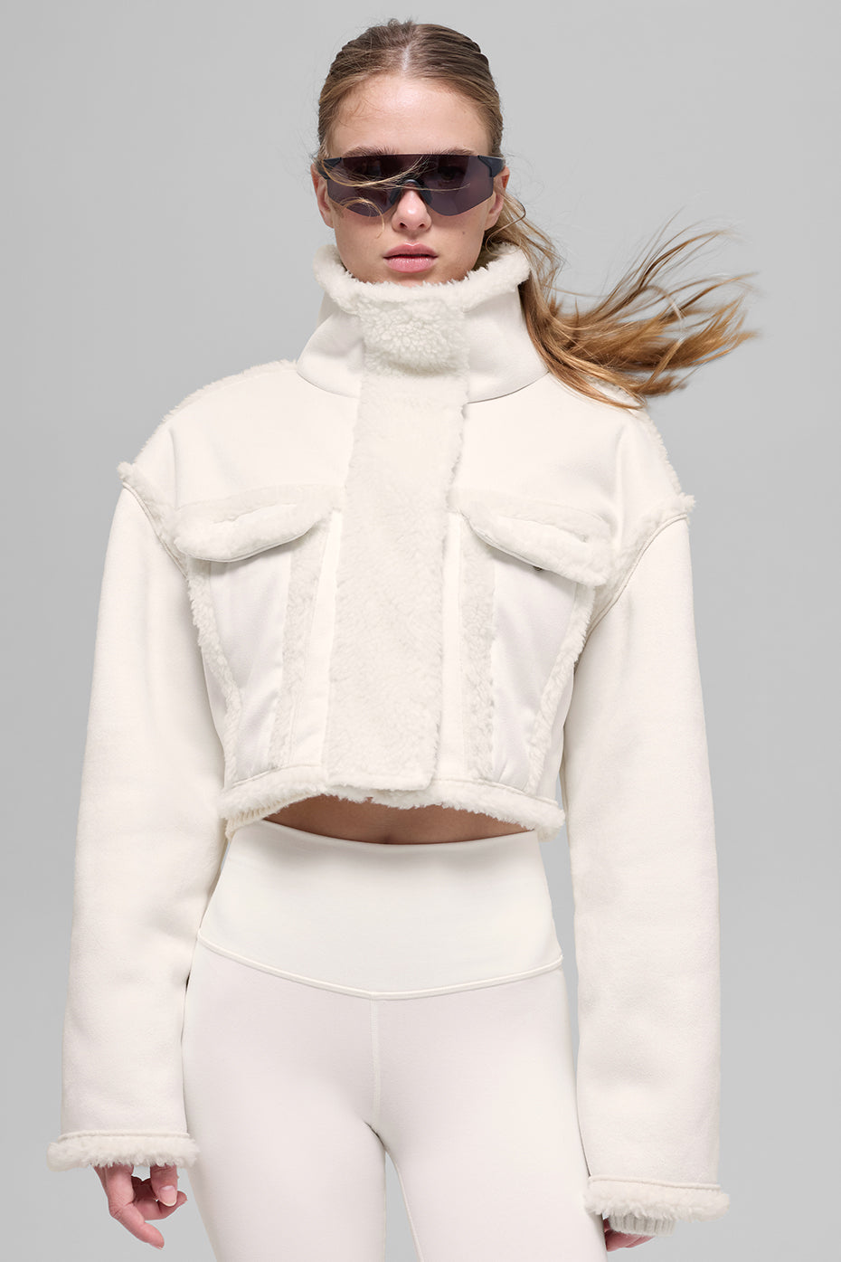 Veste Courte Imitation Agneau Snowfall