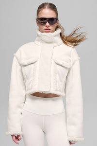 Veste Courte Imitation Agneau Snowfall