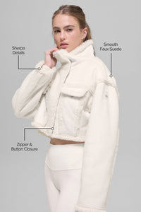 Veste Courte Imitation Agneau Snowfall
