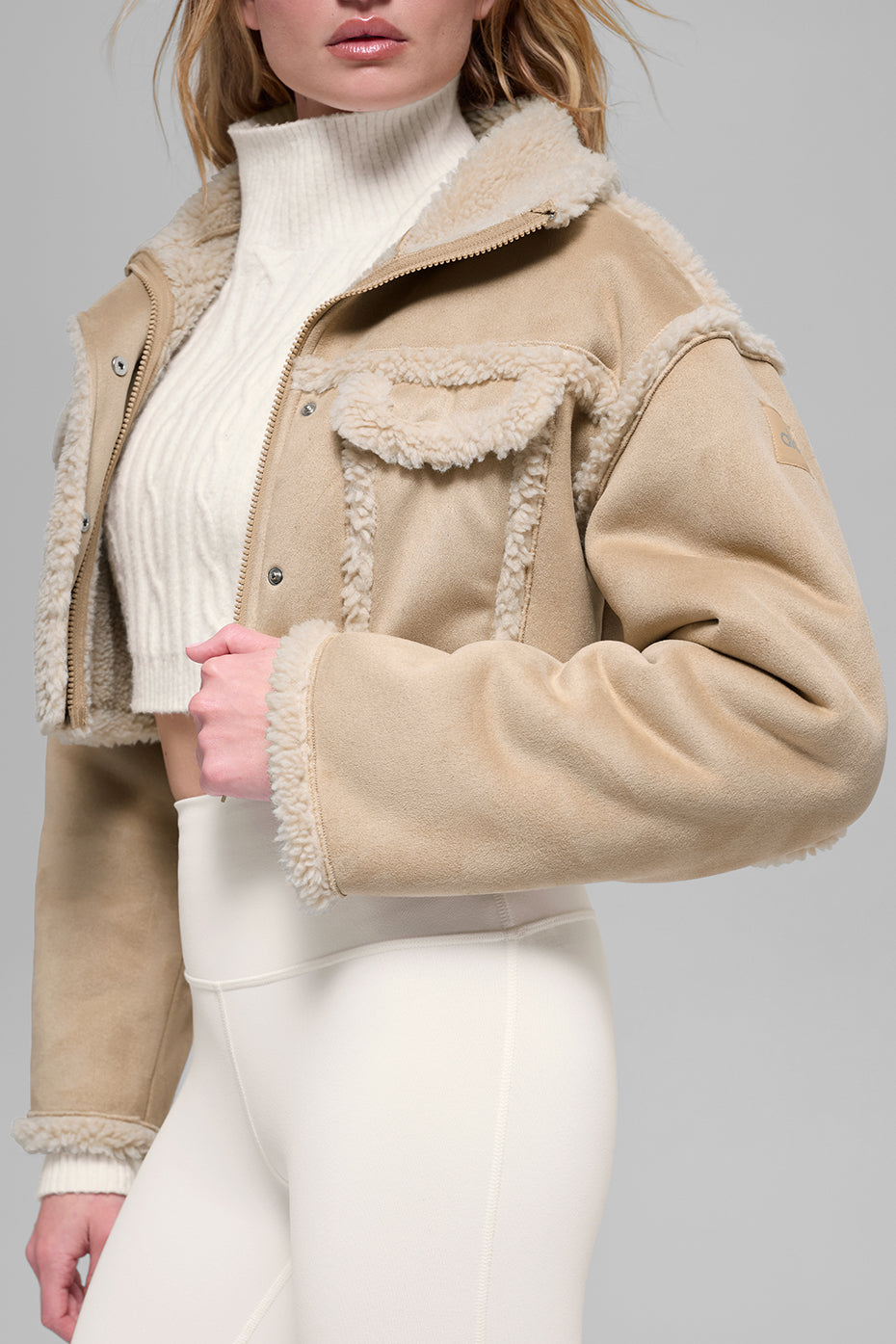 Veste Courte Imitation Agneau Snowfall