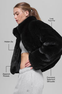 Veste Fausse Fourrure Allure