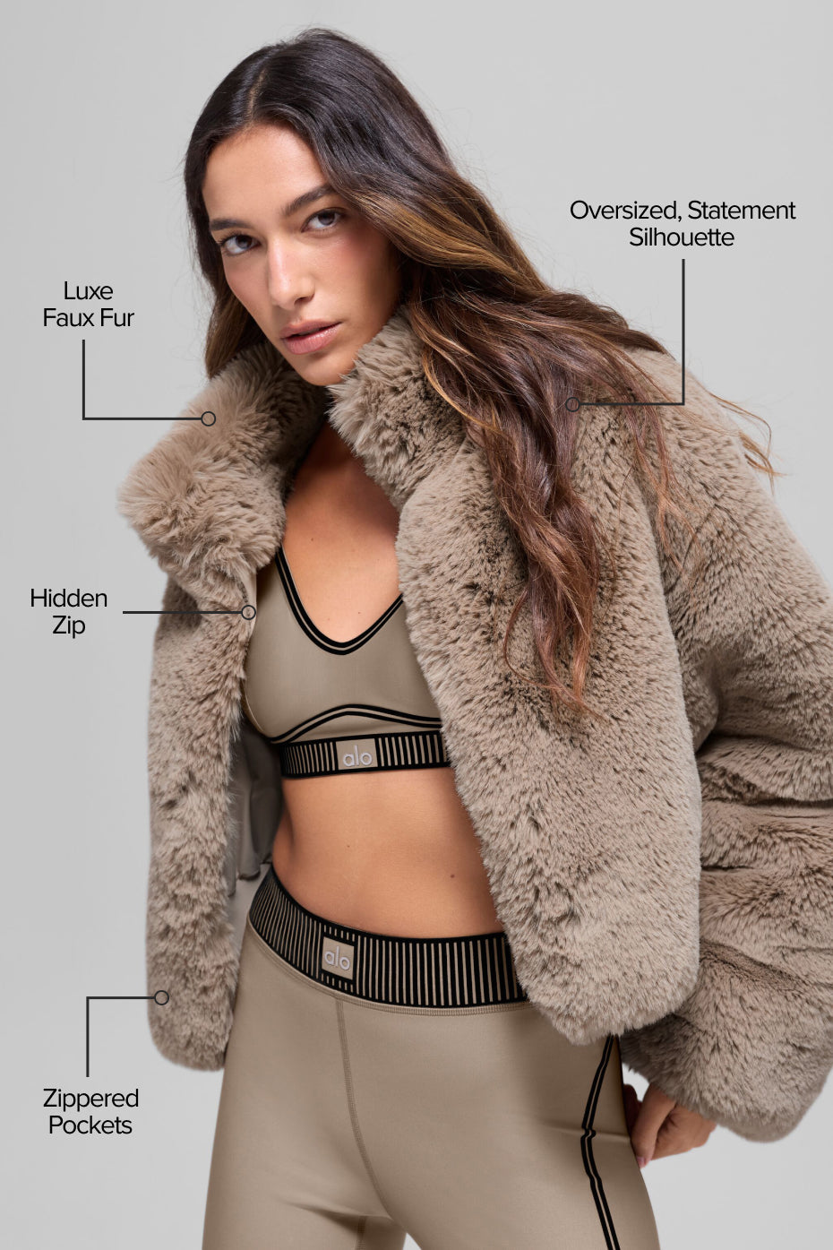 Veste Fausse Fourrure Allure