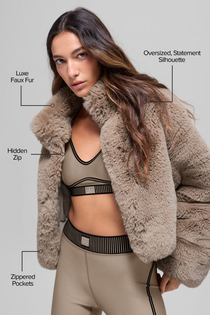 Veste Fausse Fourrure Allure
