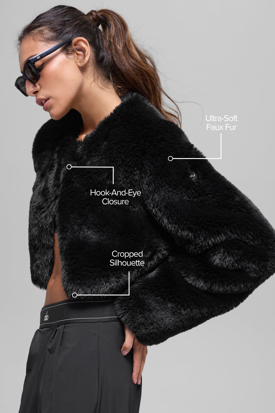Veste Courte Fausse Fourrure Chic